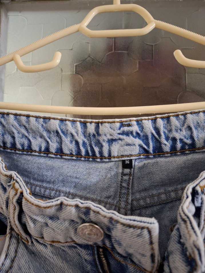 Yüksek Bel Düz Kesim Straight Jeans - Görsel 4