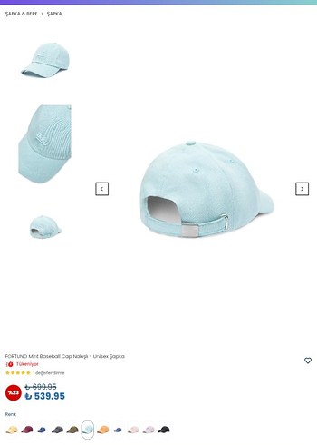 UCLA Mint Renk Şapka - Görsel 3