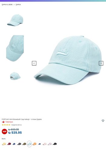 UCLA Mint Renk Şapka - Görsel 2