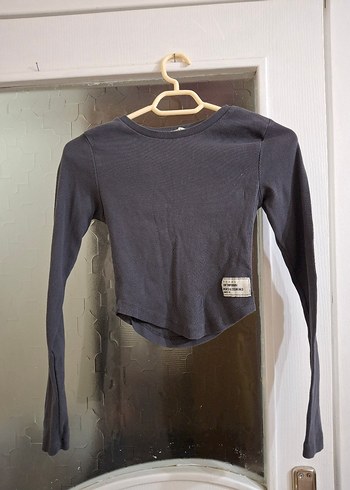 Pamuklu Uzun Kollu Fitilli Bluz - Görsel 2