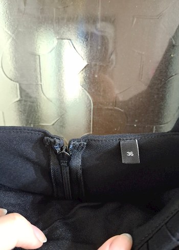 Dokuma Kısa Abiye Gece Elbisesi - Görsel 5