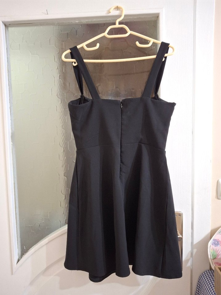 Dokuma Kısa Abiye Gece Elbisesi - Görsel 4