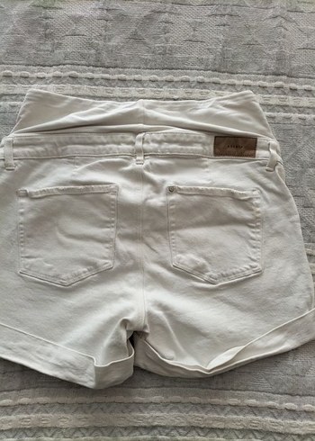 Beyaz Hamile  Şort - Görsel 3