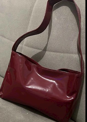Bordo kadın çanta - Görsel 3