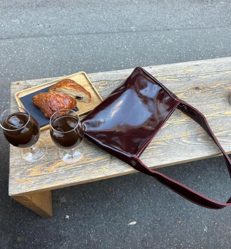 Bordo kadın çanta - Görsel 2