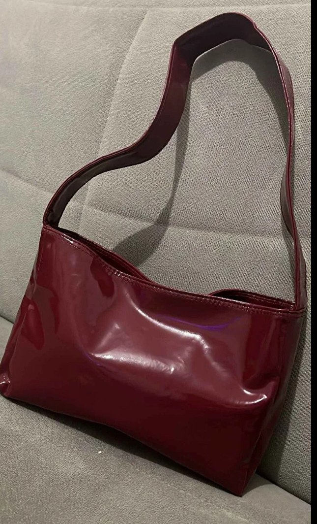 Bordo kadın çanta - Görsel 3