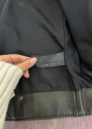 Pull and bear suni deri biker ceket - Görsel 4