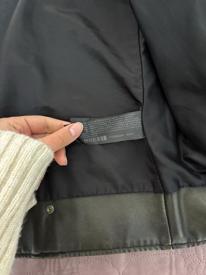 Pull and bear suni deri biker ceket - Görsel 4