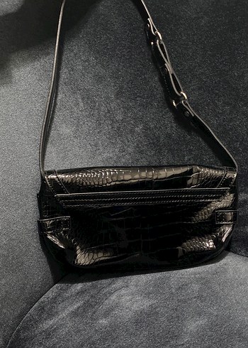 Stradivarius siyah deri çanta - Görsel 2