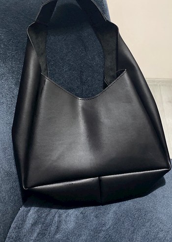 Siyah Deri Kadın Omuz Çantası - Görsel 3