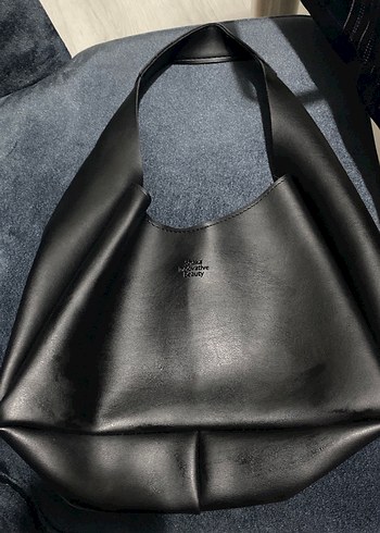 Siyah Deri Kadın Omuz Çantası - Görsel 2