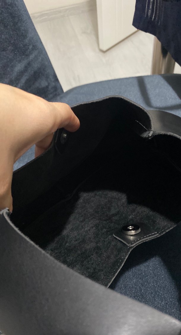 Siyah Deri Kadın Omuz Çantası - Görsel 4