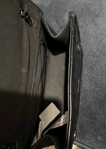 Stradivarius siyah deri çanta - Görsel 4