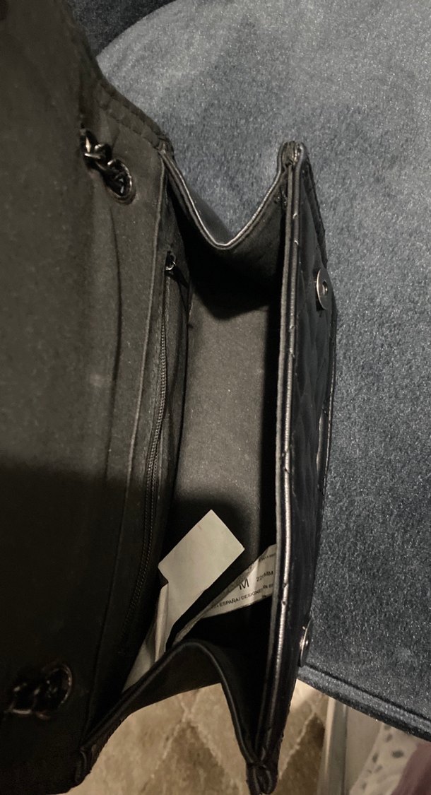 Stradivarius siyah deri çanta - Görsel 4