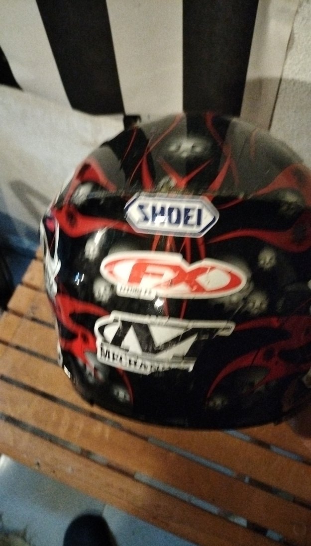 Desenli Siyah Seramik Motosiklet Kaskı - Görsel 3