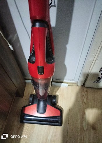 Kırmızı Kablosuz Elektrikli Süpürge - Görsel 2