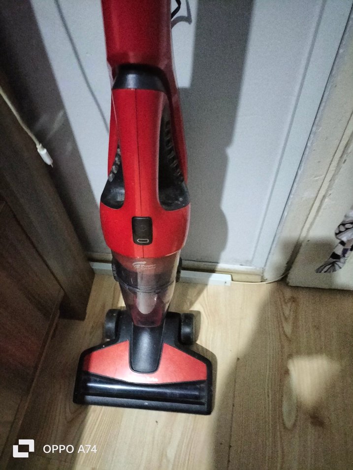 Kırmızı Kablosuz Elektrikli Süpürge - Görsel 2