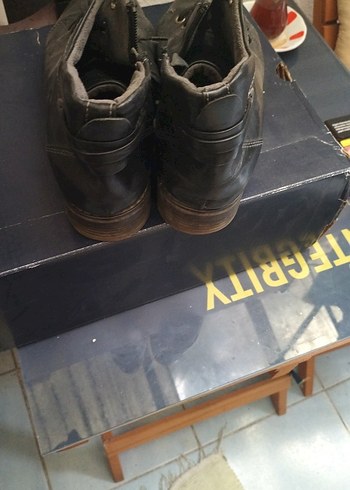 Siyah Gri Bağcıklı Erkek Bot - Görsel 3