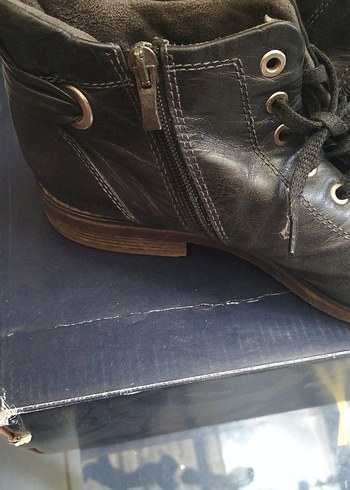 Siyah Gri Bağcıklı Erkek Bot - Görsel 6