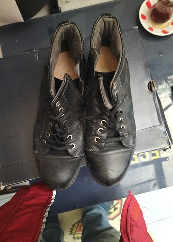 Siyah Gri Bağcıklı Erkek Bot - Görsel 2