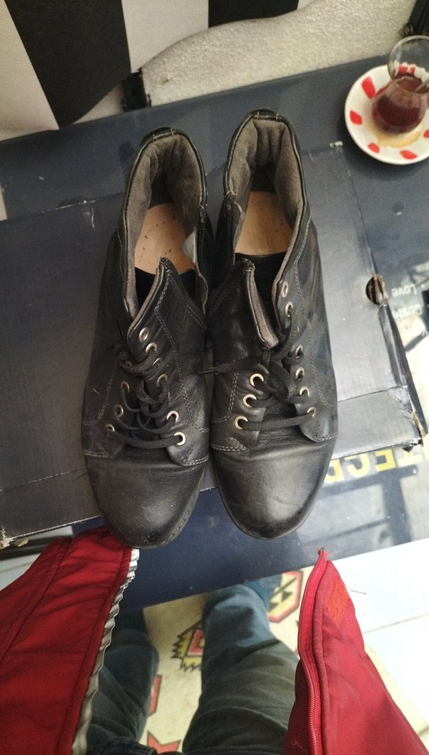 Siyah Gri Bağcıklı Erkek Bot - Görsel 2