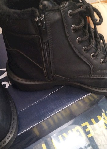 Siyah Erkek Lastik Bağcıklı Street Style Bot - Görsel 6