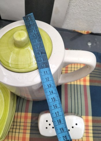 Çiçek Desenli Renkli Porselen Çay Seti - Görsel 8