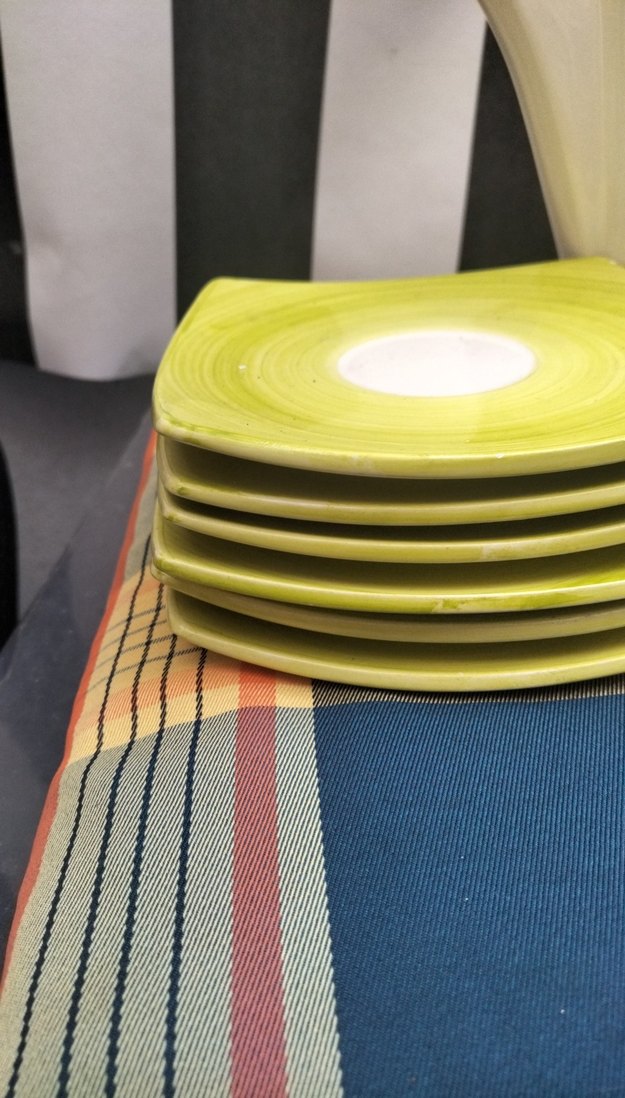 Çiçek Desenli Renkli Porselen Çay Seti - Görsel 2