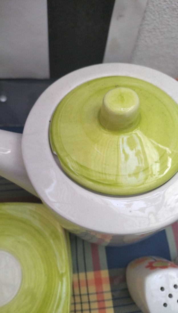 Çiçek Desenli Renkli Porselen Çay Seti - Görsel 4