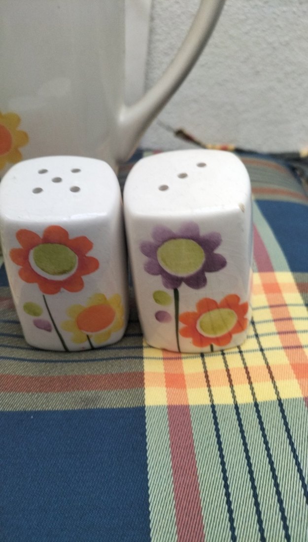 Çiçek Desenli Renkli Porselen Çay Seti - Görsel 3