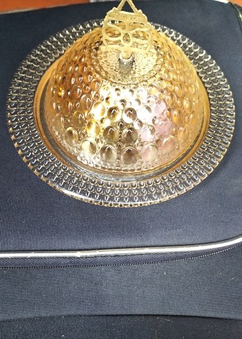 Altın Renkli Yılan Derisi Desenli Tabak - Görsel 3