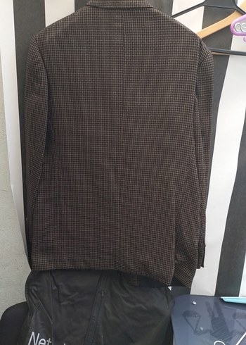 Erkek Kahverengi Düğmeli Midi Ceket - Görsel 6