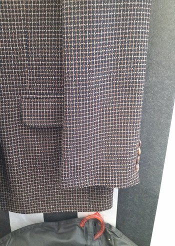 Erkek Kahverengi Düğmeli Midi Ceket - Görsel 2