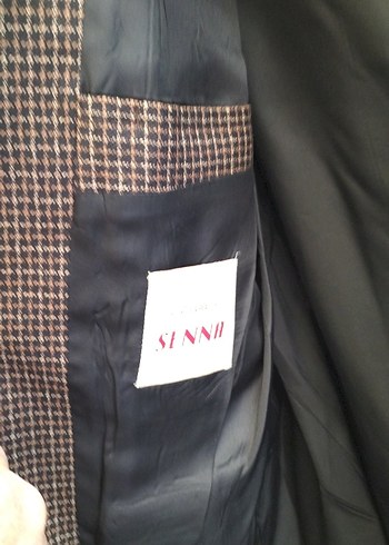 Erkek Kahverengi Düğmeli Midi Ceket - Görsel 5