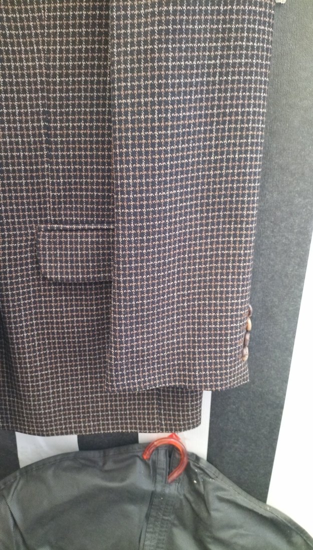 Erkek Kahverengi Düğmeli Midi Ceket - Görsel 2