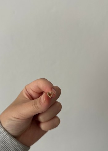 Titanyum kalp Piercing 6mm