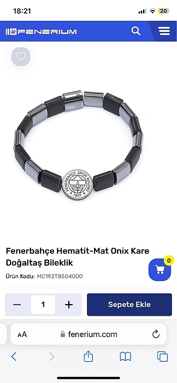 Fenerium bileklik