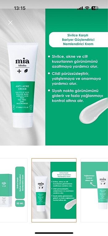 Beden Renk Akne krem