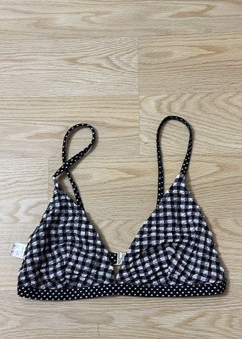 Siyah Puantiyeli Bikini Üstü