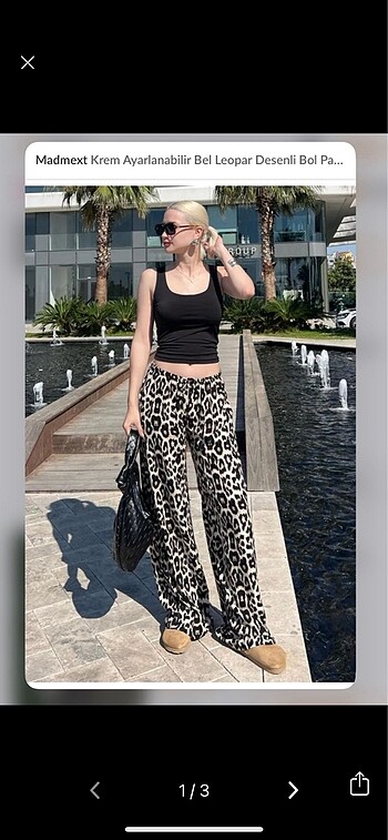 madmext leopar pantolon