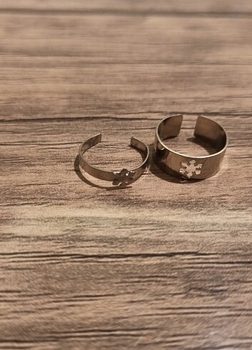 Tasarımcı Çift yüzüğü 