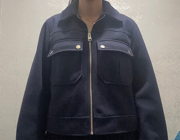 Zara Zara Kadın Lacivert Ceket