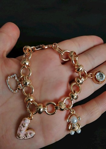  Beden altın Renk Charm Sallantılı Kadın Bileklik