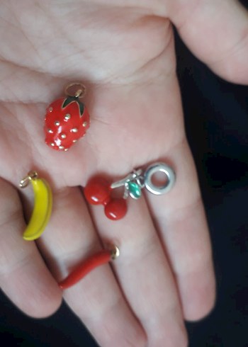 Renkli Boncuklu Meyve Charm Seti - Görsel 7