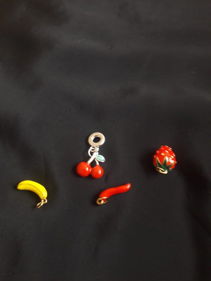 Renkli Boncuklu Meyve Charm Seti - Görsel 4