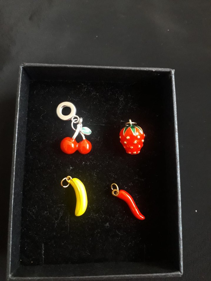 Renkli Boncuklu Meyve Charm Seti - Görsel 2