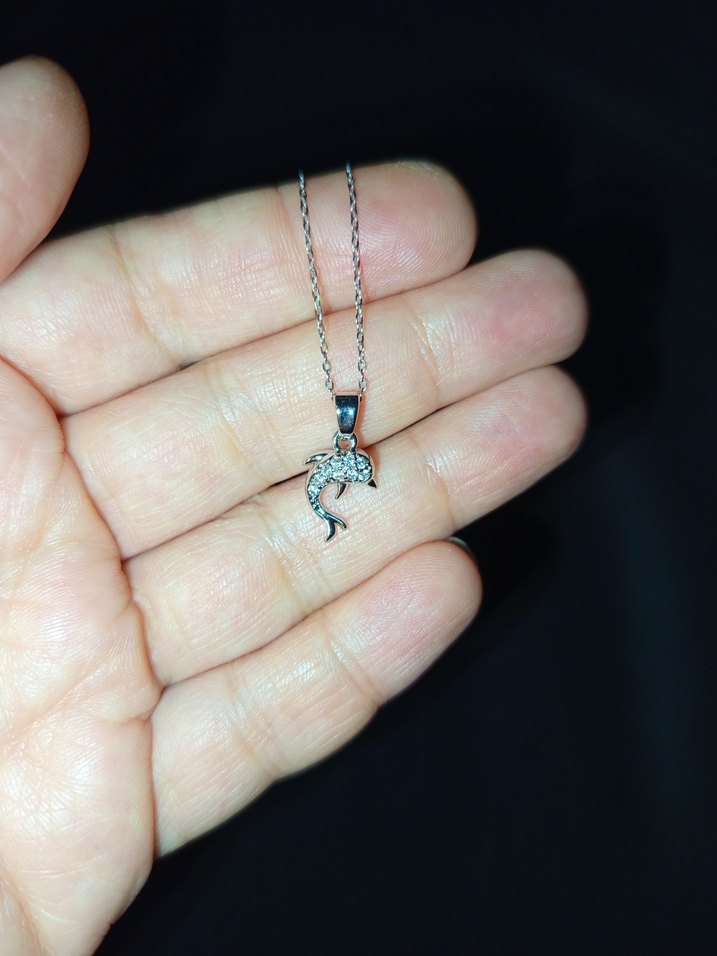 Minimal Balık Figürlü Kolye - Görsel 2