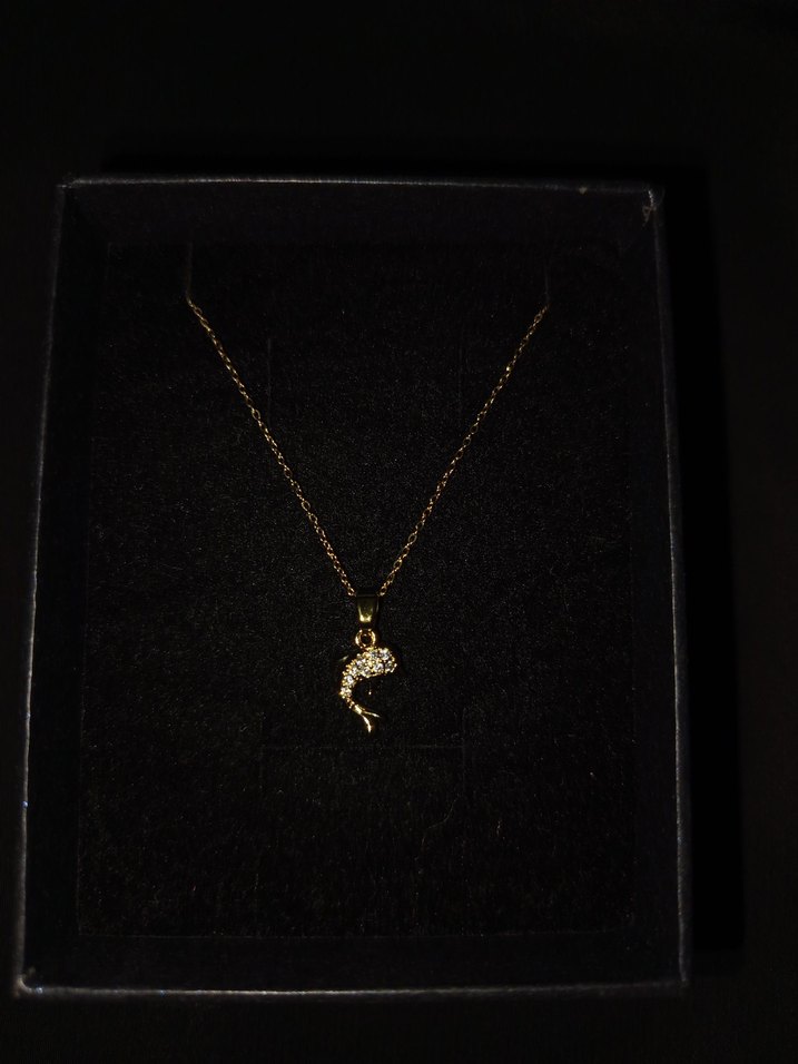 Altın Renkli Zincir Detaylı Midi Kolye - Görsel 4