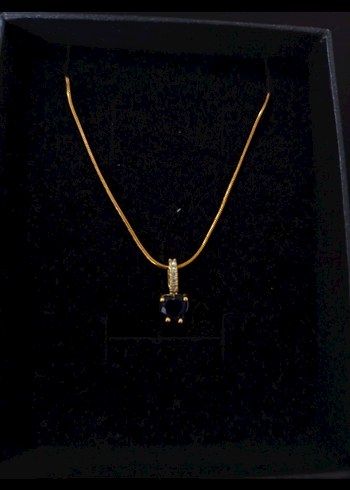 Altın Renkli Mini Zincirli Kolye - Görsel 3