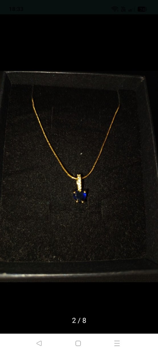 Altın Renkli Mini Zincirli Kolye - Görsel 2